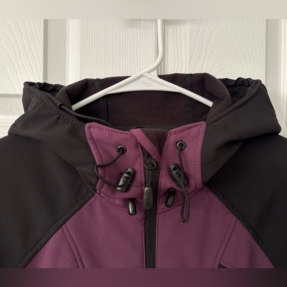 NOR WEAR Women’s Soft Shell Jacket Zipper Coat Hooded Small Fleece inside - Picture 4 of 10